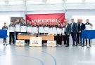 «Гомель волейбольный» совместно с «АЛКОПАК» обновили спортивный инвентарь «ДЮСШ Кормянского района»